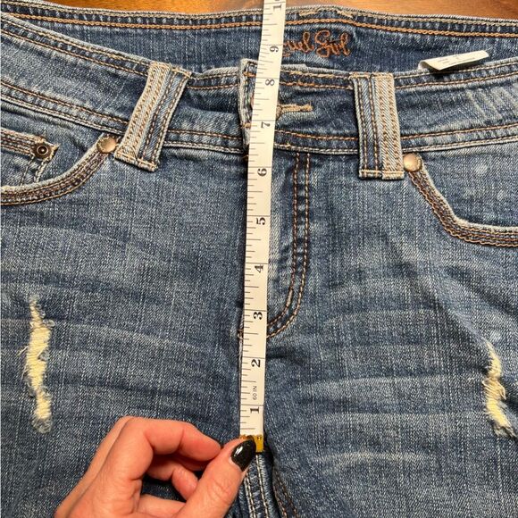 Cruel Girl Carmen denim jean short 🖤 EUC 🖤 button flap pockets 🖤 size 7 - Picture 6 of 6